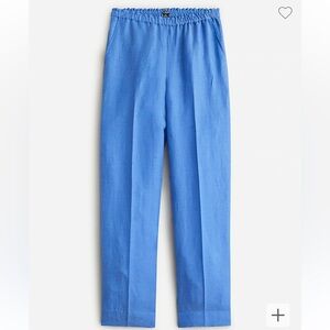 J.crew Pull-on full-length pant in Chelsea linen-cupro blend